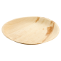 ASSIETTES RONDES 'ARECA'  Ø 23x2 CM NATUREL ARECA (100 UNITÉ)