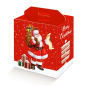 30 U. BOÎTES BOUTEILLES/AUTRES 'PAPA NOËL'  33x25x35 CM ROUGE CARTON (1 UNITÉ)