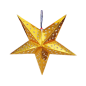 ÉTOILES À PENDRE  Ø 30 CM OR PAPIER (10 UNITÉ)