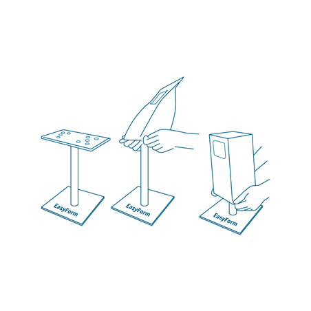 SUPPORT POUR FORMER LA BASE SACS GRILL8 LARGE