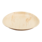 ASSIETTES RONDES 'ARECA'  Ø 25x2,5 CM NATUREL ARECA (200 UNITÉ)