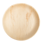 ASSIETTES RONDES 'ARECA'  Ø 25x2,5 CM NATUREL ARECA (200 UNITÉ)