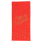 SERVIETTES SOFT KANGOUROU 'MERRY CHRISTMAS' 55 G/M2 40x40 CM ROUGE AIRLAID (700 UNITÉ)