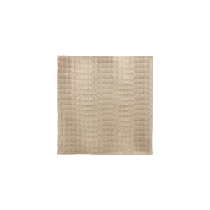 SERVIETTES ECOLABEL 'DOUBLE POINT' 18 G/M2 39x39 CM TAUPE OUATE (1200 UNITÉ)