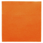 SERVIETTES ECOLABEL 'DOUBLE POINT' 18 G/M2 33x33 CM ORANGE OUATE (1200 UNITÉ)
