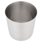 MINI RÉCIPIENTS À FRITES CLASSIQUES, LISSES  Ø 8,5x8,5 CM ARGENTE INOX (12 UNITÉ)