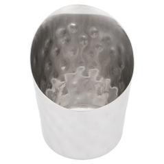 MINI RÉCIPIENTS À FRITES TRONQUÉS, MARTELÉ