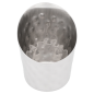 MINI RÉCIPIENTS À FRITES TRONQUÉS, MARTELÉ 'ARTINOX'  Ø 8,5x8,5 CM ARGENTE INOX (12 UNITÉ)