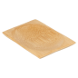 MINI ASSIETTES RECTANGULAIRES  6x8 CM NATUREL BAMBOU (24 UNITÉ)