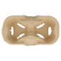 PORTE-GOBELETS, 2 GOBELETS  21x10,5 CM NATUREL CARTON (600 UNITÉ)