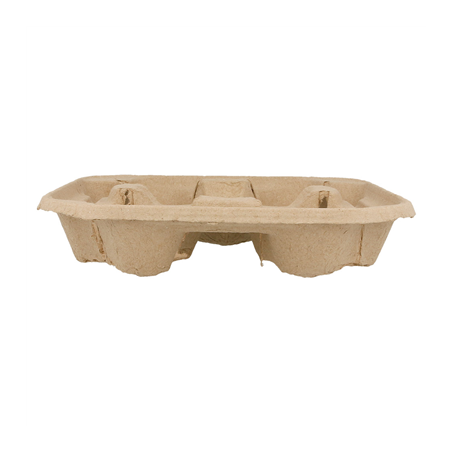 PORTE-GOBELETS, 4 GOBELETS  22x22 CM NATUREL CARTON (300 UNITÉ)