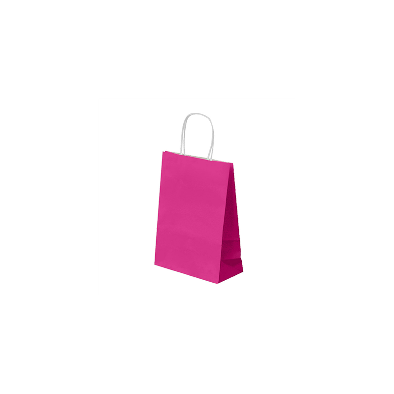 SACS SOS AVEC ANSES  80 G/M2 20+10x29 CM FUCHSIA CELLULOSE (250 UNITÉ)