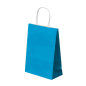 SACS SOS AVEC ANSES  80 G/M2 20+10x29 CM BLEU TURQUOISE CELLULOSE (250 UNITÉ)