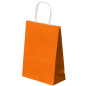 SACS SOS AVEC ANSES  80 G/M2 26+14x32 CM ORANGE CELLULOSE (250 UNITÉ)