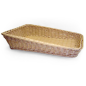 CORBEILLE SIMILAIRE OSIER RECTANGULAIRE INCLINÉE  45x30x4/10 CM NATUREL PP (1 UNITÉ)