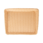 CORBEILLE SIMILAIRE OSIER RECTANGULAIRE INCLINÉE  45x60x5/12 CM NATUREL PP (1 UNITÉ)