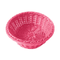 CORBEILLES SIMILAIRE OSIER RONDES  Ø 20x8 CM FUCHSIA PP (12 UNITÉ)