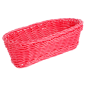 CORBEILLES SIMILAIRE OSIER ALLONGÉES  23x9x8 CM FUCHSIA PP (12 UNITÉ)