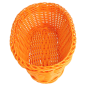 CORBEILLES SIMILAIRE OSIER ALLONGÉES  23x9x8 CM ORANGE PP (12 UNITÉ)
