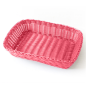 CORBEILLES SIMILAIRE OSIER RECTANGULAIRES  30x22x7 CM FUCHSIA PP (12 UNITÉ)