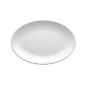 ASSIETTES OVALES 'ASAMI WARE'  23x16 CM BLANC MÉLAMINE (12 UNITÉ)
