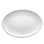 ASSIETTES OVALES 'ASAMI WARE'  46x32 CM BLANC MÉLAMINE (6 UNITÉ)