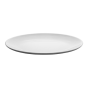 ASSIETTES OVALES 'ASAMI WARE'  46x32 CM BLANC MÉLAMINE (6 UNITÉ)