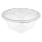 SALADIERS AVEC CHARNIÈRE 1500 ML Ø 18,2x12,1 CM TRANSPARENT RPET (300 UNITÉ)