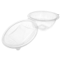 SALADIERS AVEC CHARNIÈRE 1500 ML Ø 18,2x12,1 CM TRANSPARENT RPET (300 UNITÉ)