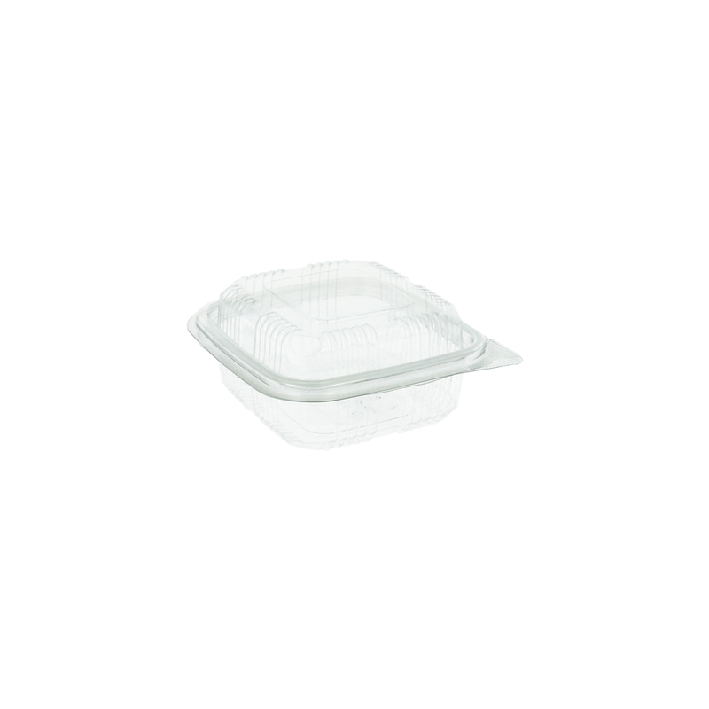 RÉCIPIENTS PÂTISSERIES + COUVERCLE 250 ML 11,3x12x5,5 CM TRANSPARENT RPET (700 UNITÉ)