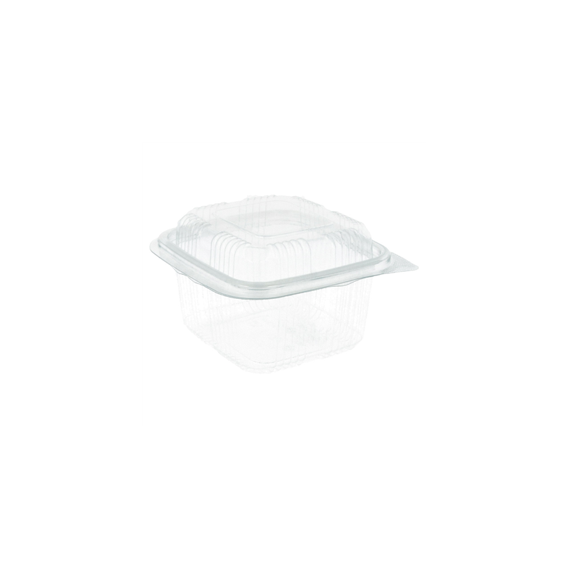RÉCIPIENTS PÂTISSERIES + COUVERCLE 375 ML 11,3x12x7,4 CM TRANSPARENT RPET (700 UNITÉ)