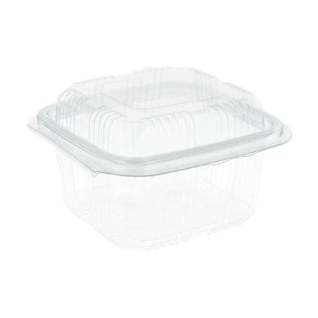 RÉCIPIENTS PÂTISSERIES + COUVERCLE 375 ML 11,3x12x7,4 CM TRANSPARENT RPET (700 UNITÉ)