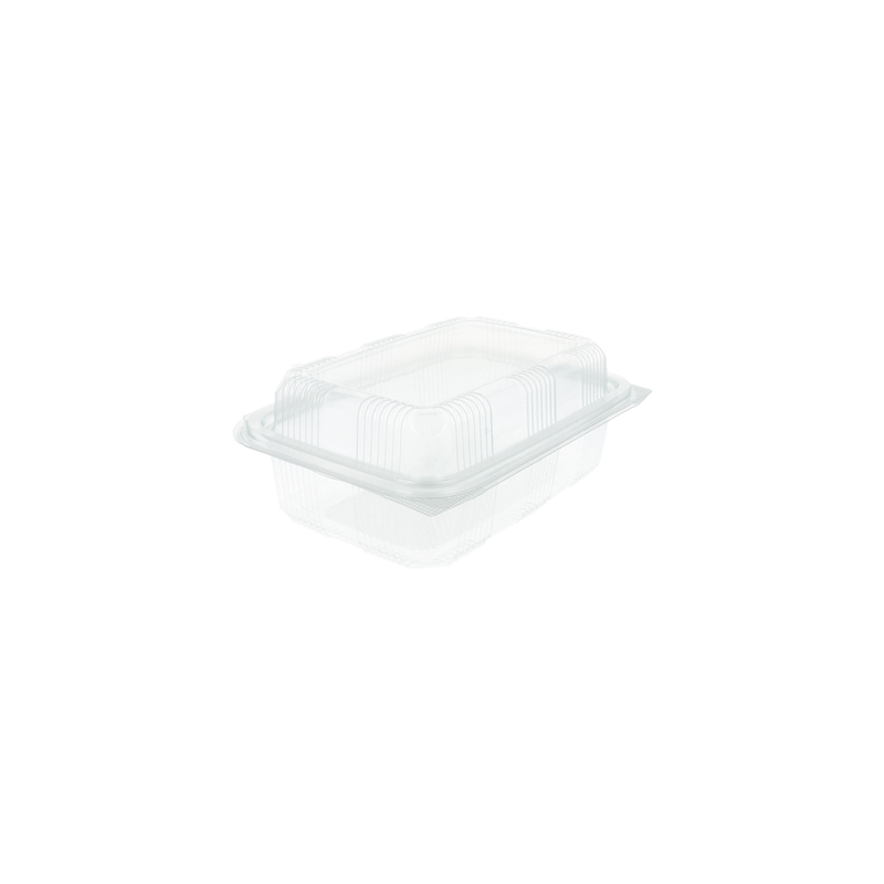 RÉCIPIENTS PÂTISSERIES + COUVERCLE 1 L 14,2x20,7x7,8 CM TRANSPARENT RPET (400 UNITÉ)