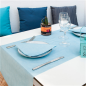 SERVIETTES 'LIKE LINEN' 70 G/M2 40x40 CM TURQUOISE SPUNLACE (600 UNITÉ)