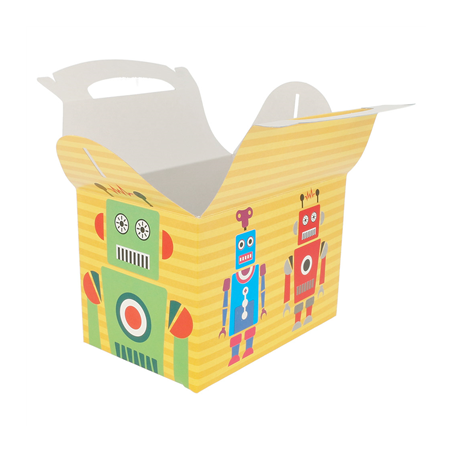BOÎTES MENU ENFANT "ROBOT"  320 G/M2 15,50x10,50x17,50 CM QUADRICHROMIE CARTON (300 UNITÉ)