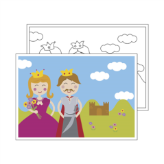 SETS DE TABLE COLORIAGE "CASTILLO"