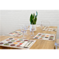 SETS DE TABLE OFFSET 'MADRÁS' 70 G/M2 31x43 CM QUADRICHROMIE PAPIER (2000 UNITÉ)
