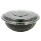 BOLS + COUVERCLES 900 ML Ø 18,6x6,1 CM NOIR PP (400 UNITÉ)