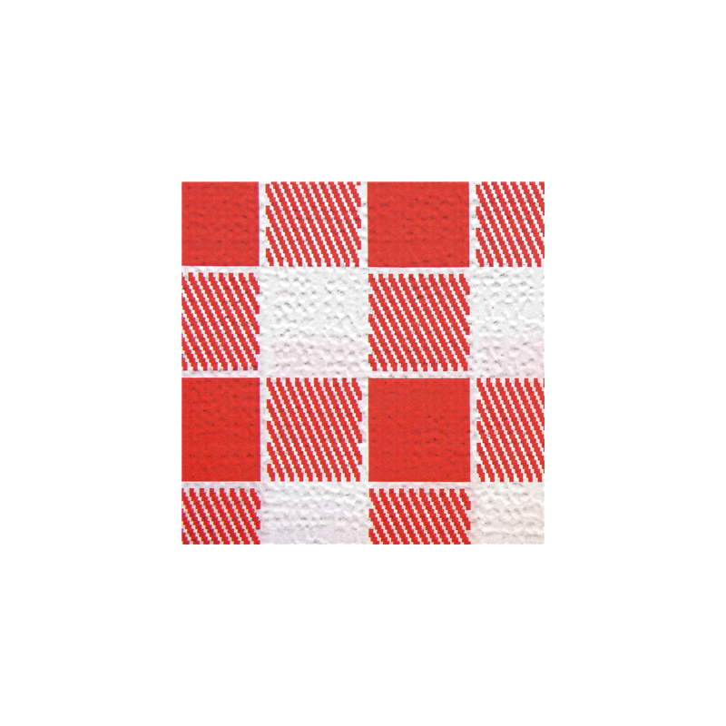 NAPPES PLIAGE M 'VICHY' 48 G/M2 80x80 CM BLANC CELLULOSE (200 UNITÉ)