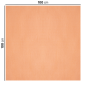 NAPPES PLIAGE M  48 G/M2 100x100 CM SAUMON CELLULOSE (200 UNITÉ)
