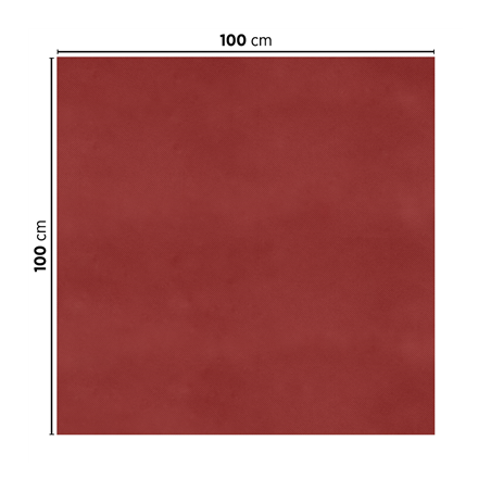 SETS DE TABLE PLIAGE Z 'SPUNBOND' 60 G/M2 100x100 CM BORDEAUX PP (200 UNITÉ)