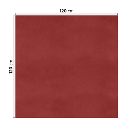 SETS DE TABLE PLIAGE M 'SPUNBOND' 60 G/M2 120x120 CM BORDEAUX PP (200 UNITÉ)