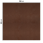 SETS DE TABLE PLIAGE M 'SPUNBOND' 60 G/M2 120x120 CM CHOCOLAT PP (200 UNITÉ)