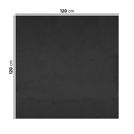 SETS DE TABLE PLIAGE M 'SPUNBOND' 60 G/M2 120x120 CM NOIR PP (200 UNITÉ)