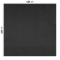 SETS DE TABLE PLIAGE M 'SPUNBOND' 60 G/M2 120x120 CM NOIR PP (200 UNITÉ)
