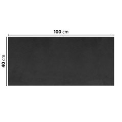 "TÊTE À TÊTE" PLIAGE 1/2 'SPUNBOND' 60 G/M2 40x100 CM NOIR PP (400 UNITÉ)