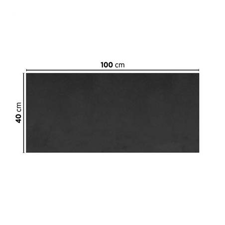 "TÊTE À TÊTE" PLIAGE 1/2 'SPUNBOND' 60 G/M2 40x100 CM NOIR PP (400 UNITÉ)