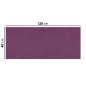"TÊTE À TÊTE" PLIAGE 1/2 'SPUNBOND' 60 G/M2 40x120 CM VIOLET PP (400 UNITÉ)