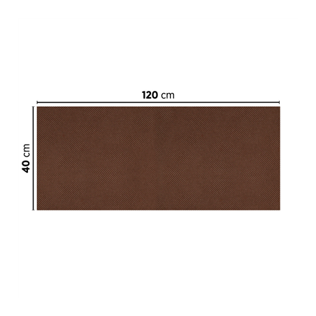 "TÊTE À TÊTE" PLIAGE 1/2 'SPUNBOND' 60 G/M2 40x120 CM CHOCOLAT PP (400 UNITÉ)