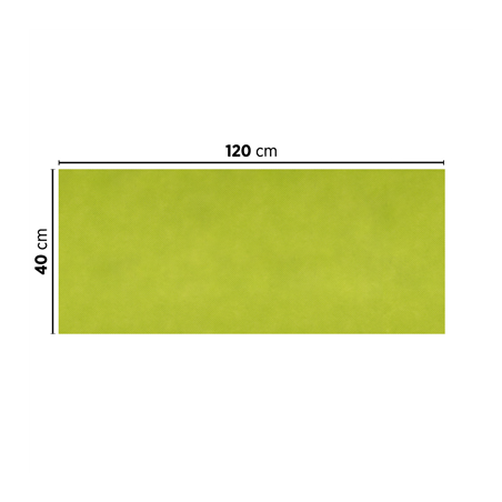 "TÊTE À TÊTE" PLIAGE 1/2 'SPUNBOND' 60 G/M2 40x120 CM LIME PP (400 UNITÉ)